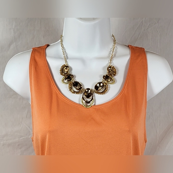 CATO Topaz Necklace and Drop Earrings Set / Pierced - Picture 2 of 6